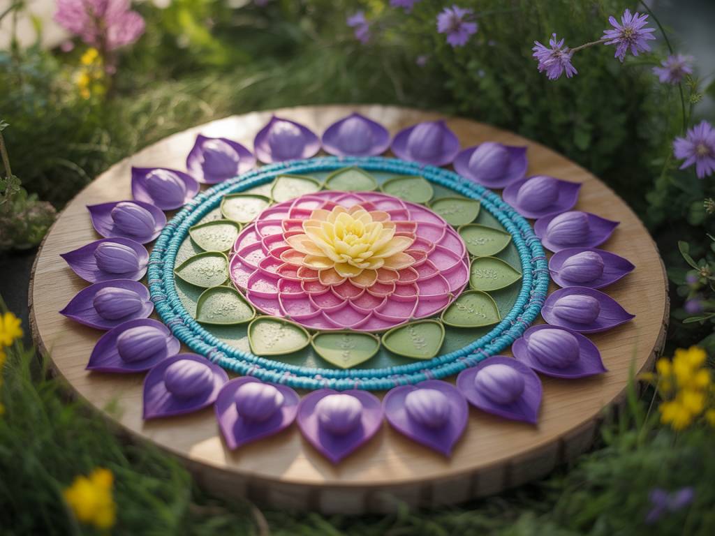 Créer un mandala végétal pour l'harmonie intérieure