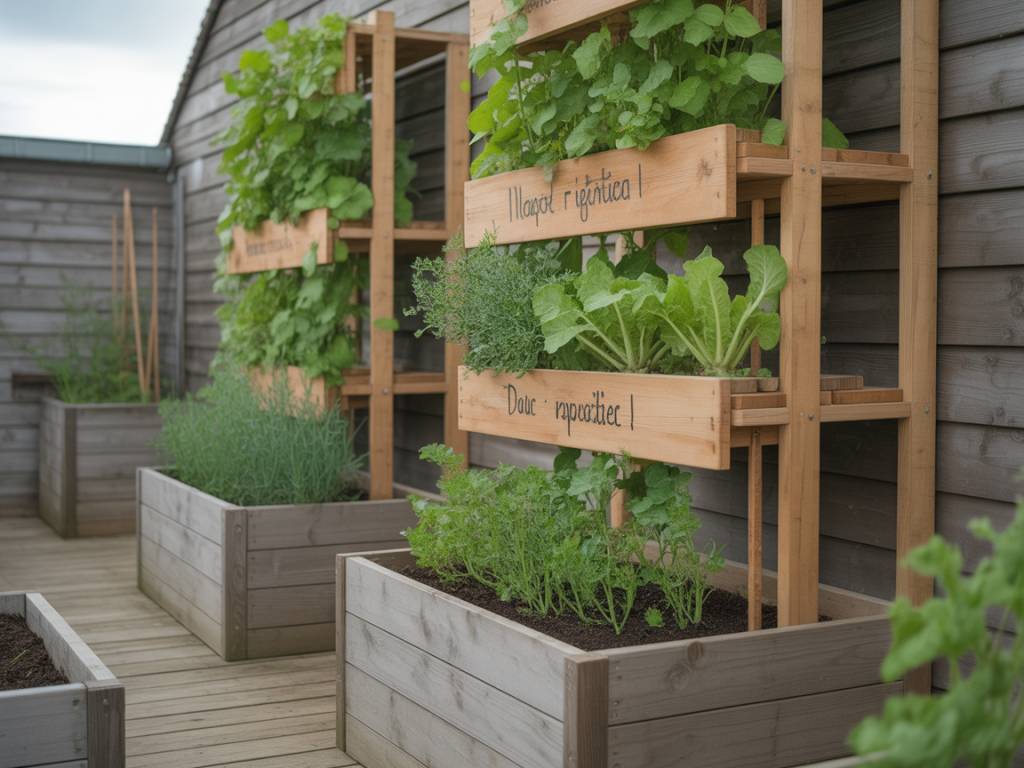 Créer un potager vertical avec des matériaux de récupération