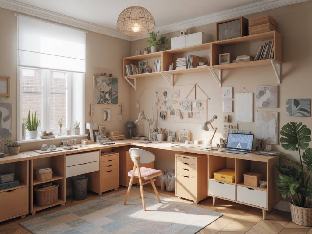 Organiser un coin atelier chez soi sans occuper trop d’espace