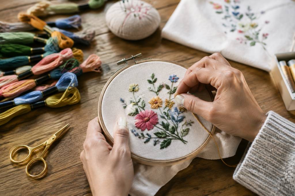 Atelier broderie : idées, techniques et conseils pour créer des ouvrages uniques